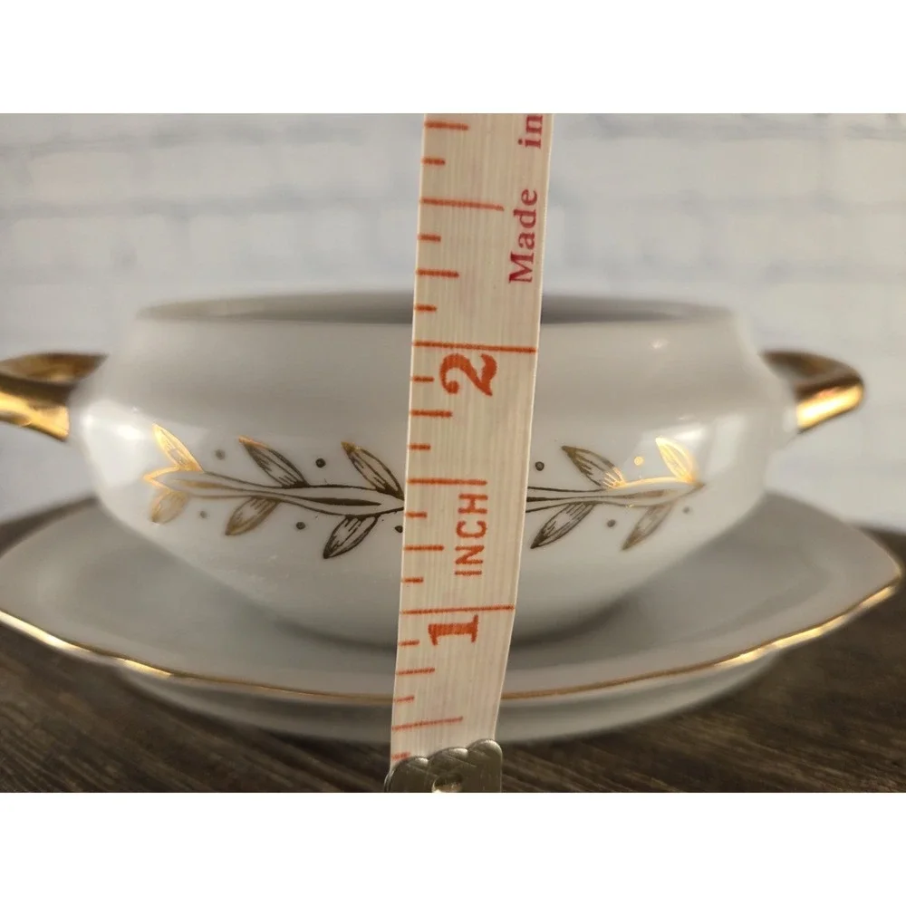 Vintage Lefton‎ Exclusives Japan 50th Anniversary Condiment Bowl w/Lid No Spoon